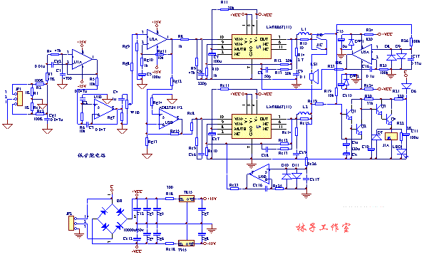 LM3886TF制作的纯直流电流负反馈电路,第2张