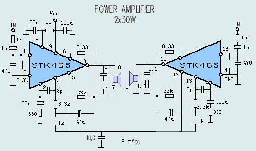 STK465音频功率放大器,第2张