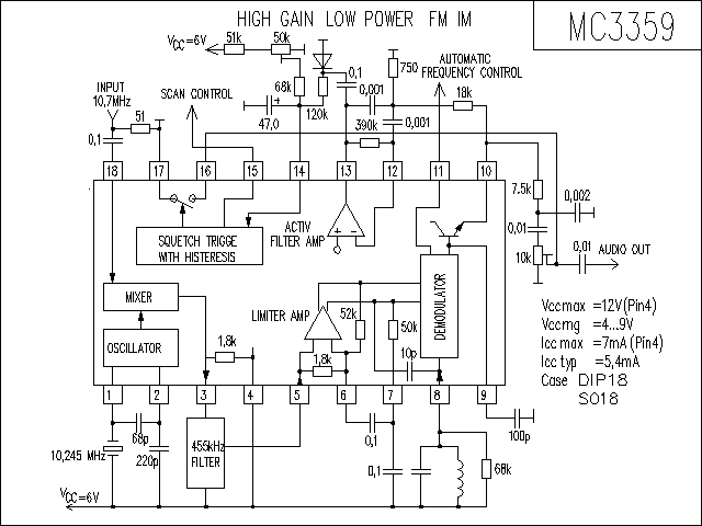 MC3359单片窄带频接收电路,第6张