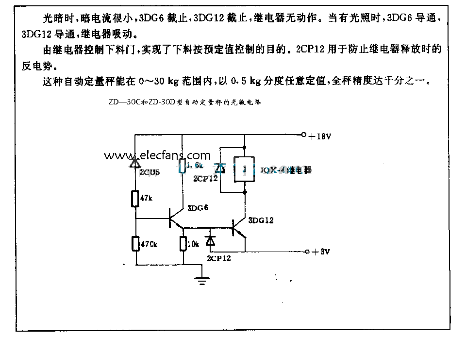 ZD-30C和ZD-30D型自动定量秤的光敏电路,第2张