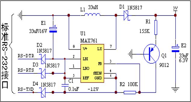 RS-232转RS-485RS-422智能转换器电路图,第3张