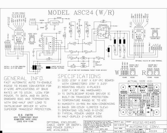 RS-232转RS-485RS-422智能转换器电路图,第6张