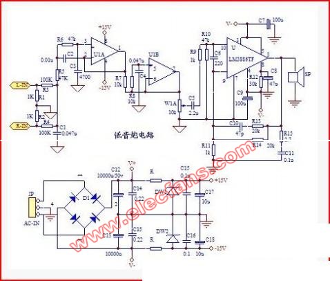 低音炮电路原理图,第2张