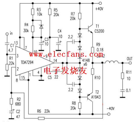 tda7294功放电路图,第2张