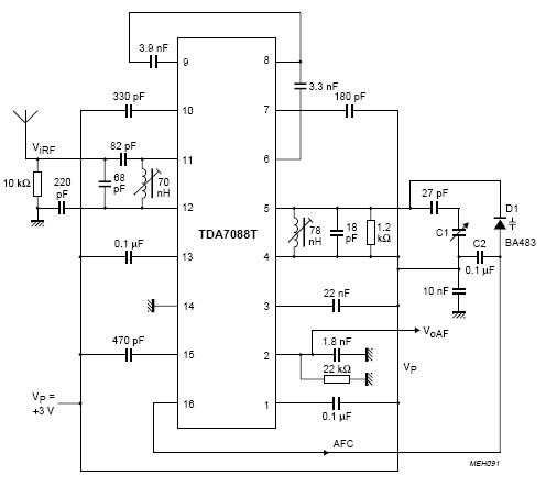 tda7088电路图,第2张