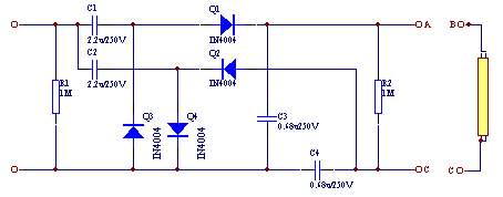 倍压整流电子镇流器,第2张