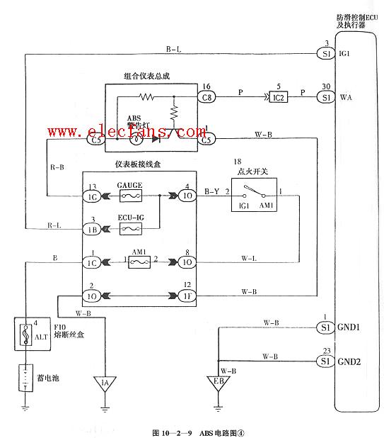 汽车abs电路图,第4张