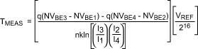 Measuring Temperature with the,Equation 1. Four-current temperature measurement equation.,第3张