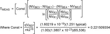 Measuring Temperature with the,Equation 2. Simplified four-current temperature measurement equation.,第5张