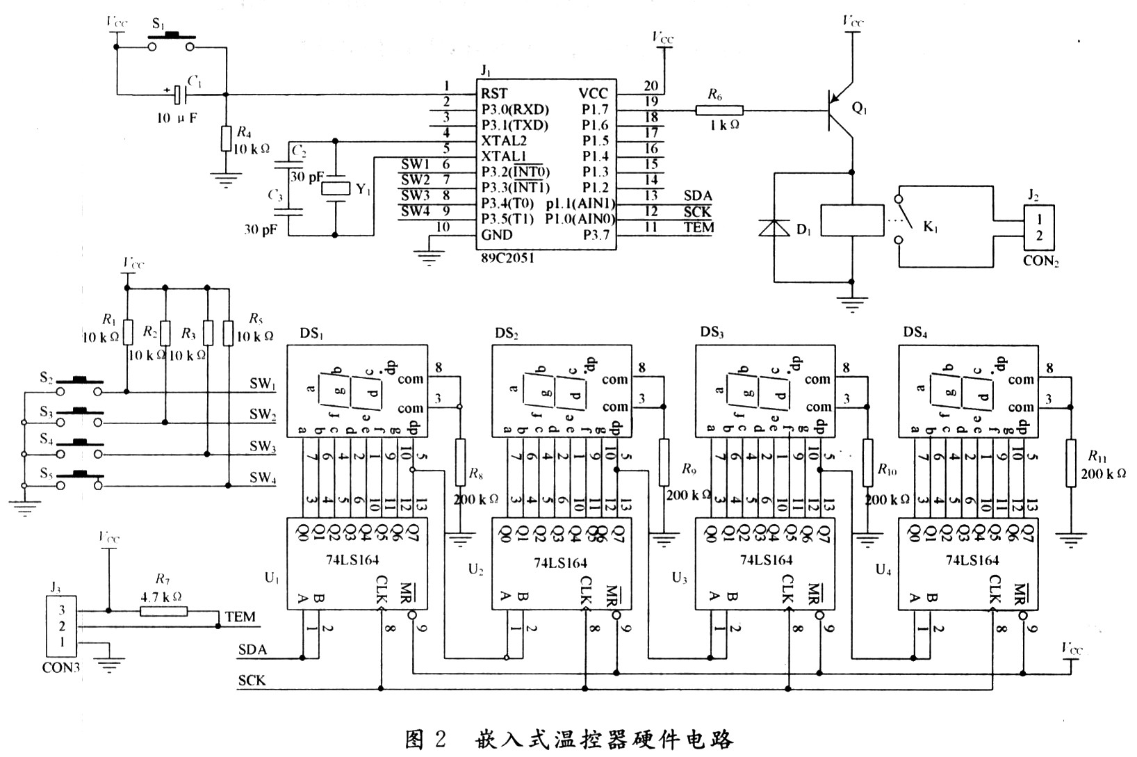 Small RTOS51实现基于8位单片机的温控器设计,第3张