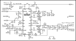 Reference Design for a High-In,Figure 1. Schematic of the MAX15046 buck power supply at FSW = 250kHz.,第2张