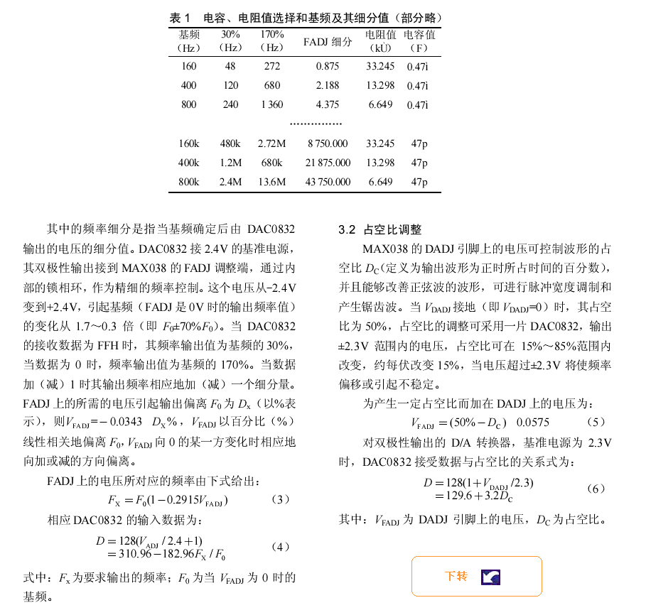 基于MAX038的单片机多波调频信号产生器的设计,第5张