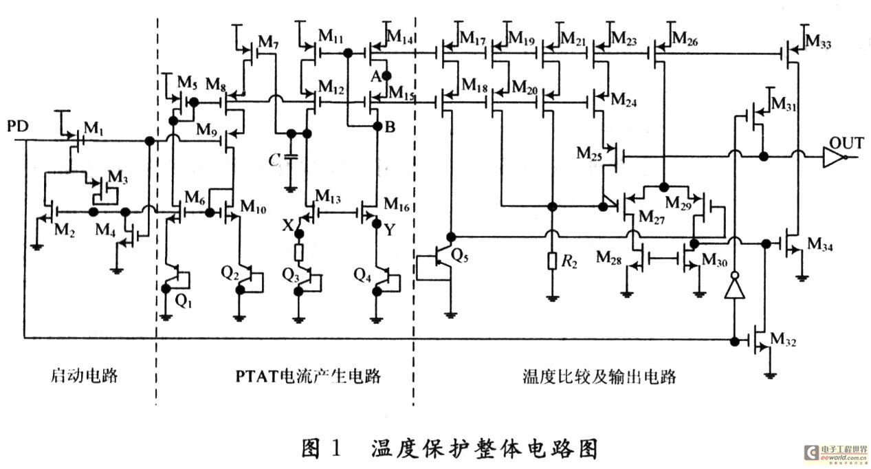 一种带热滞回功能的CMOS温度保护电路,第2张