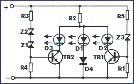 汽车电池指示器电路--Car battery Indicat,第2张