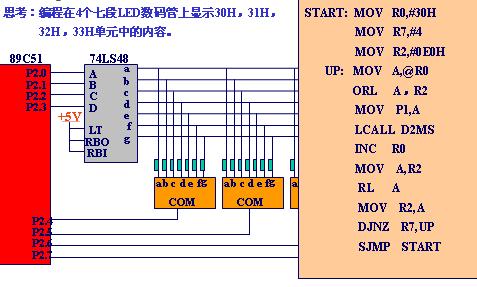 编程在4个七段LED数码管上显示1234,第3张