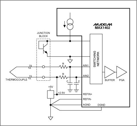 Demystifying Sigma-Delta ADCs,Figure 14. Thermocouple measurement with cold-junction compensation.,第15张