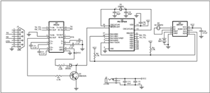 使用DS1307的PIC单片机-Using a DS1307,Figure 2. Schematic drawing of the DS1307 circuit used with a PIC microcontroller.,第3张