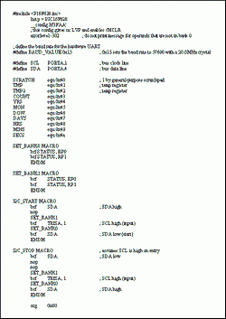 使用DS1307的PIC单片机-Using a DS1307,Figure 1. Program Listing,第2张