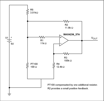 PT100温度变送器的正温度系数补偿,图4. 该模拟电路对RTD进行线性化补偿。,第6张