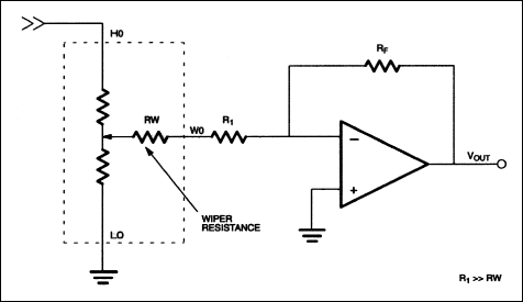 LCD Contrast Control Using Dal,Figure 8. Fixed gain attenuator amplifier.,第12张