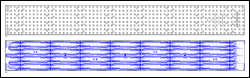 设计一个基于LED视频显示板-Designing an LE,Figure 8. LED display module PCB (64mm x 512mm) with the LEDs assembled on one side and the MAX6974 LED drivers on the other side. (The PCB is broken into left (a) and right (b) sides.),第9张