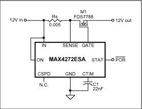 降低热插拔控制电路的电路电流,图1. 典型的热插拔控制电路,第2张