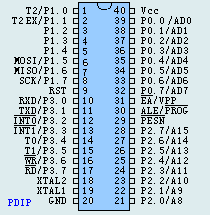 at89s52单片机引脚图,at89s52引脚说明,at89s52引脚图,第2张