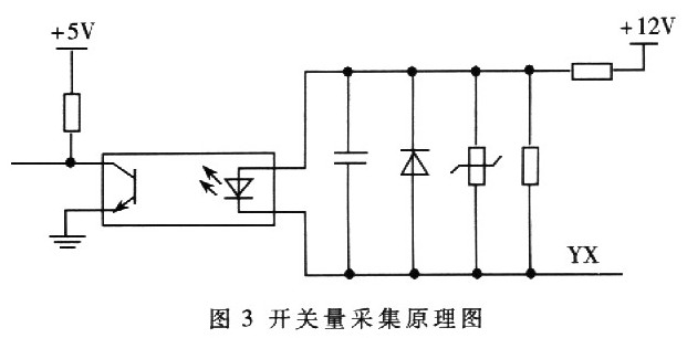 多功能汽车行驶状态记录仪的设计,开关量采集原理图,第4张