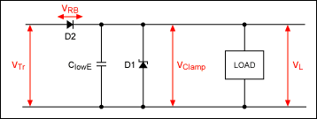 Active High-Voltage Transient,Figure 6. By replacing the fuse used in Figure 5 with a diode, this circuit provides overvoltage protection. It also protects against negative transients and reverse battery connections.,第7张