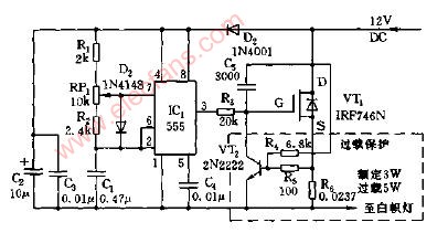 汽车低成本直流灯调光器电路图,第2张