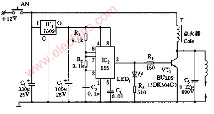 汽车电子点火器电路图,第2张