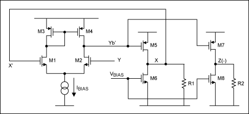 新型CCII电流传输器,图3. 采用无缓冲放大器的电流传输器(CCII+),第7张