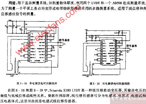 AD598单电源供电时的接线电路图,第2张