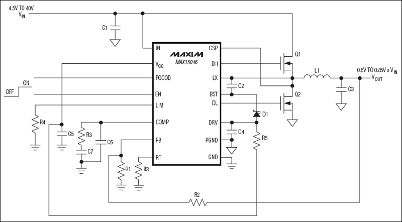 MAX16839 Linear High-Brightnes,MAX15046: Typical Operating Circuit,第2张