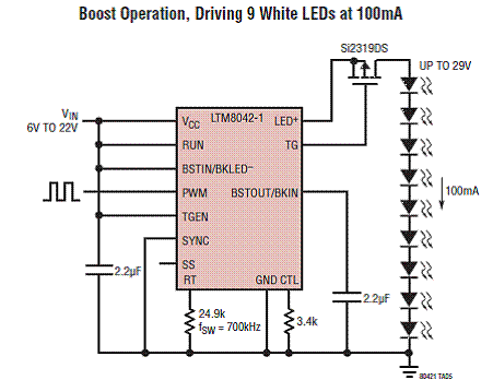 LTM8042设计的uModuleLED串驱动方案,第6张