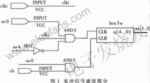 利用CPLD实现数字滤波及抗干扰,泵冲信号滤波部分 www.elecfans.com,第2张