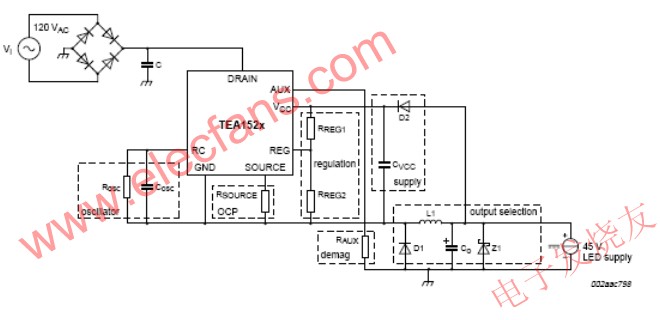 RGB LED彩灯驱动控制方案,电源部分 www.elecfans.com,第6张