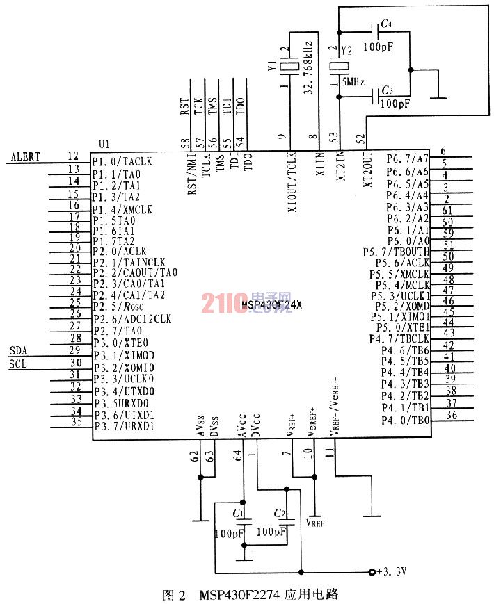 MSP430和CC2500的USB无线数据采集系统,第3张