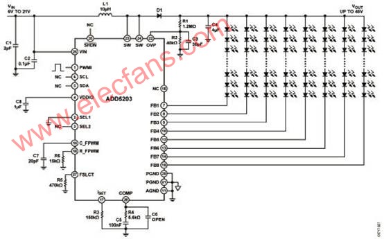 基于ADD5203设计的8串WLED驱动技术,第5张