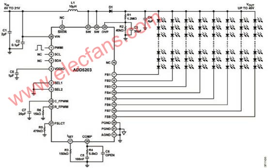 基于ADD5203设计的8串WLED驱动技术,第4张