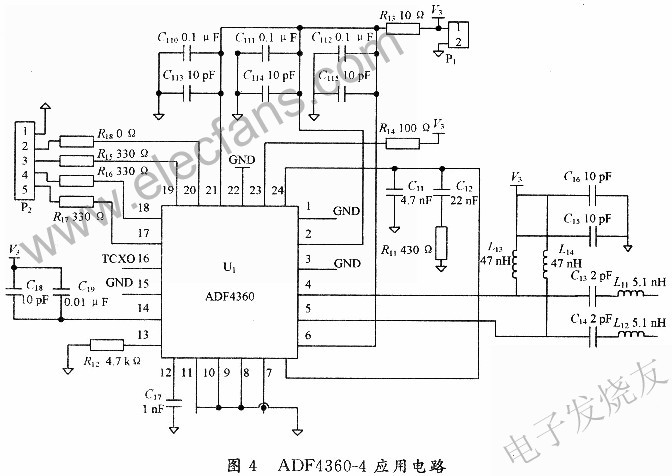 基于FPGA芯片和频率合成器ADF4360-4的GPS信号源,第5张