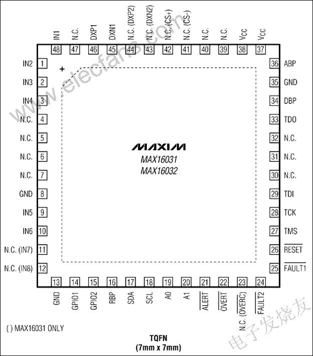 基于EEPROM的系统监控器MAX16031MAX1603,第2张