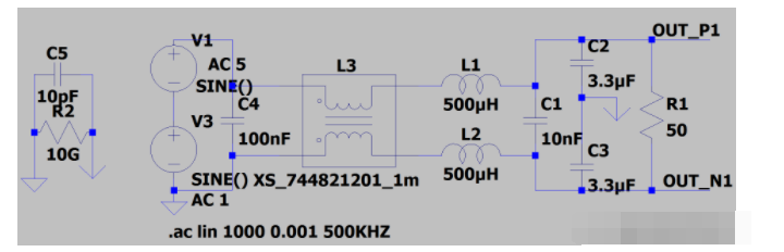 如何用LTspice对EMC滤波器进行精确的仿真模拟,第8张
