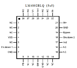 Boomer扬声器驱动器LM4802B49610的性能特点及应用范围,Boomer扬声器驱动器LM4802B/4961/0的性能特点及应用范围,第2张