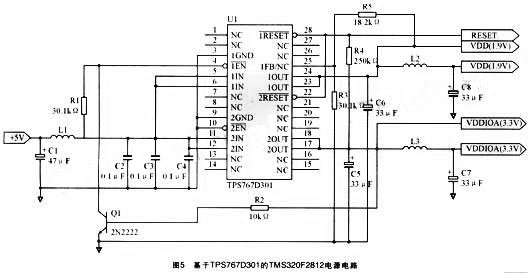 基于DSP芯片MS320F2812实现双路低压差电源调整器的应用方案,第9张