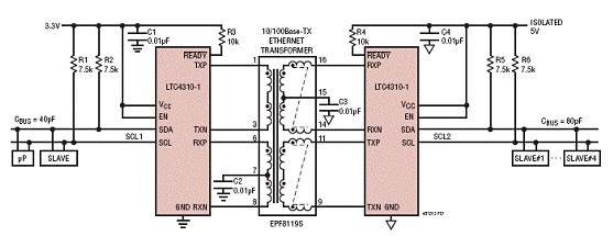 基于LTC4310设计的绝缘双向I2C总线通信技术,基于LTC4310设计的绝缘双向I2C总线通信技术,第4张