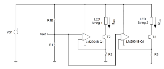 运算放大器增强汽车 LED灯串电流平衡,pYYBAGFMNtSAInF2AABXQDg6Bg8443.png,第3张