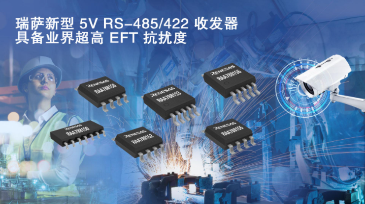 瑞萨电子推出具备业界超高EFT抗扰度的5V RS-485422收发器产品家族,第2张