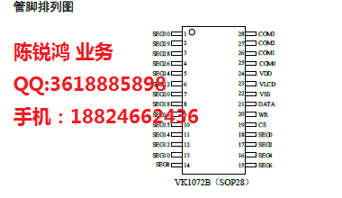 LCD面板显示驱动芯片VK1072BCD概述及特色,LCD面板显示驱动芯片VK1072B/C/D概述及特色,第2张