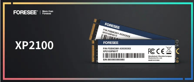 FORESEE发布首款PCIe Gen 4×4 SSD，XP2100读取性能可达5300MBs,第2张